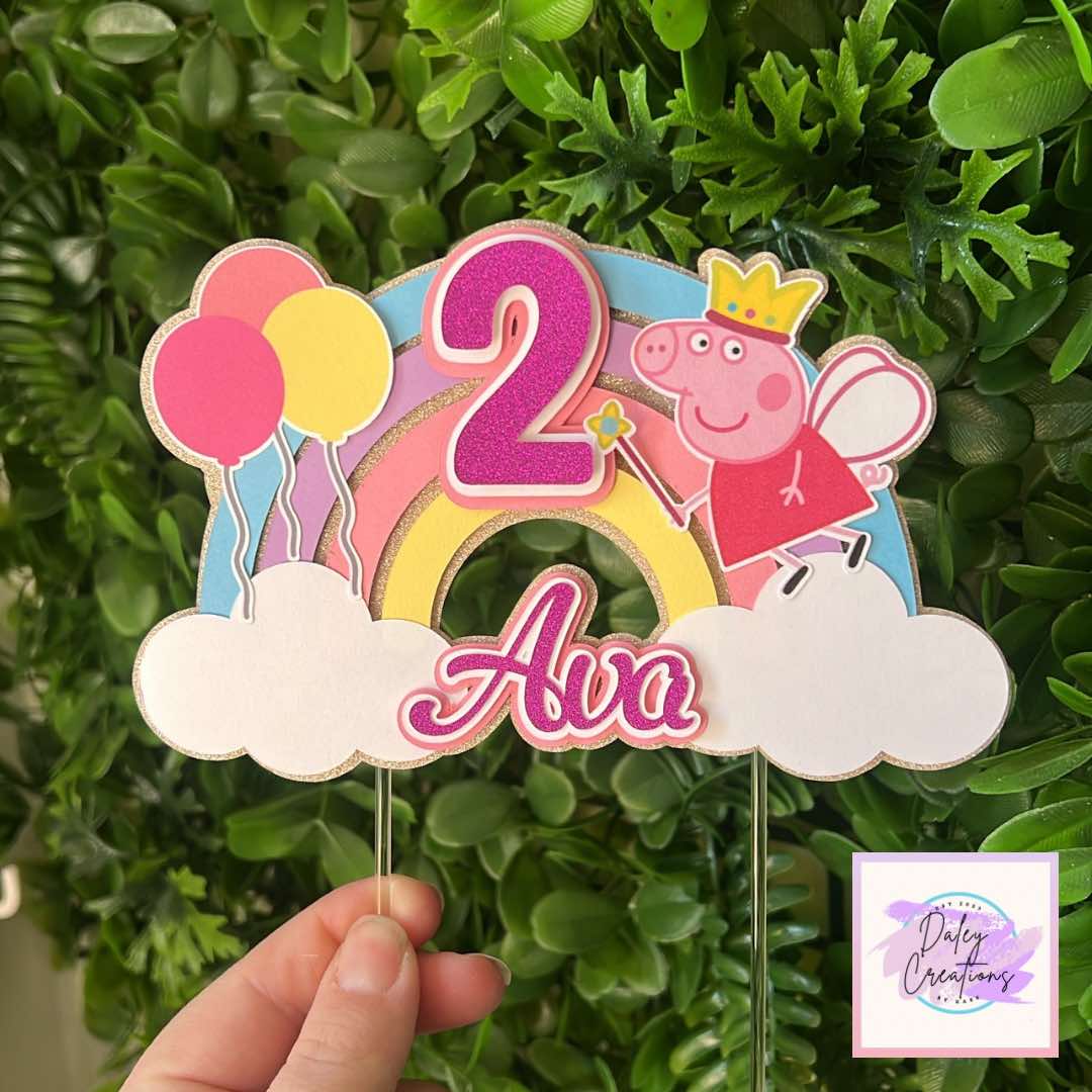 Peppa Pig | Peppa Party | Pig | 3D Cake Topper |